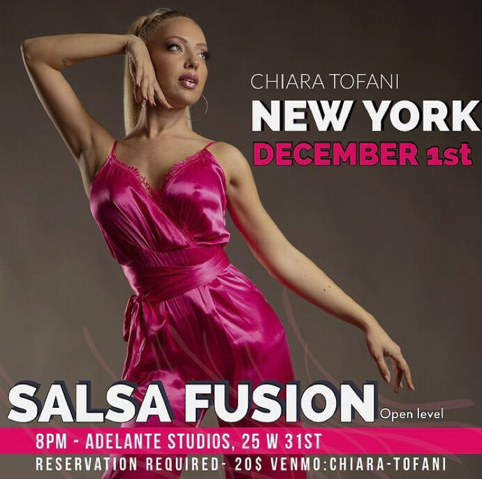 CHIARA TOFANI salsa fusion class NYC