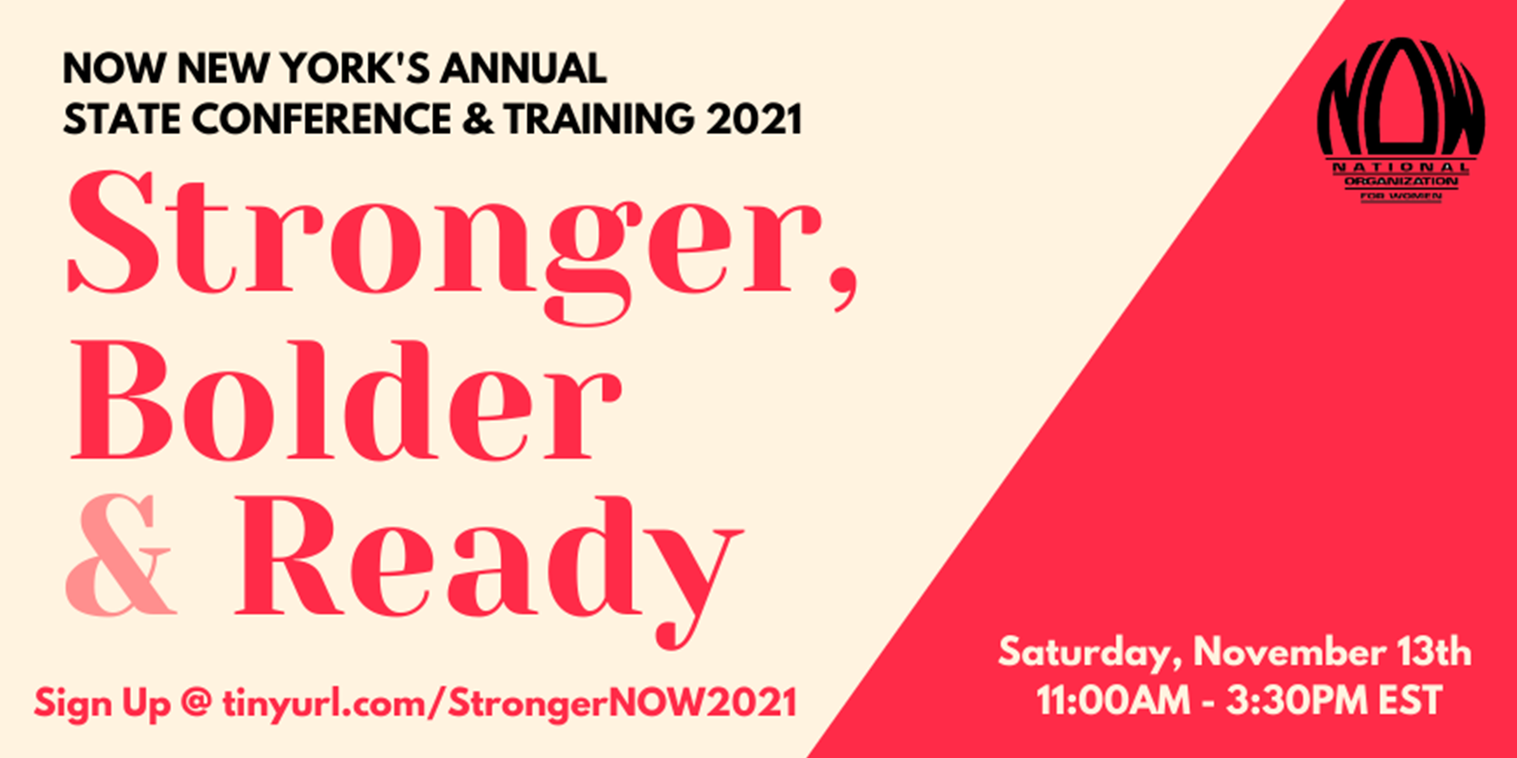 Stronger, Bolder & Ready! NOW New York's Annual State Conference