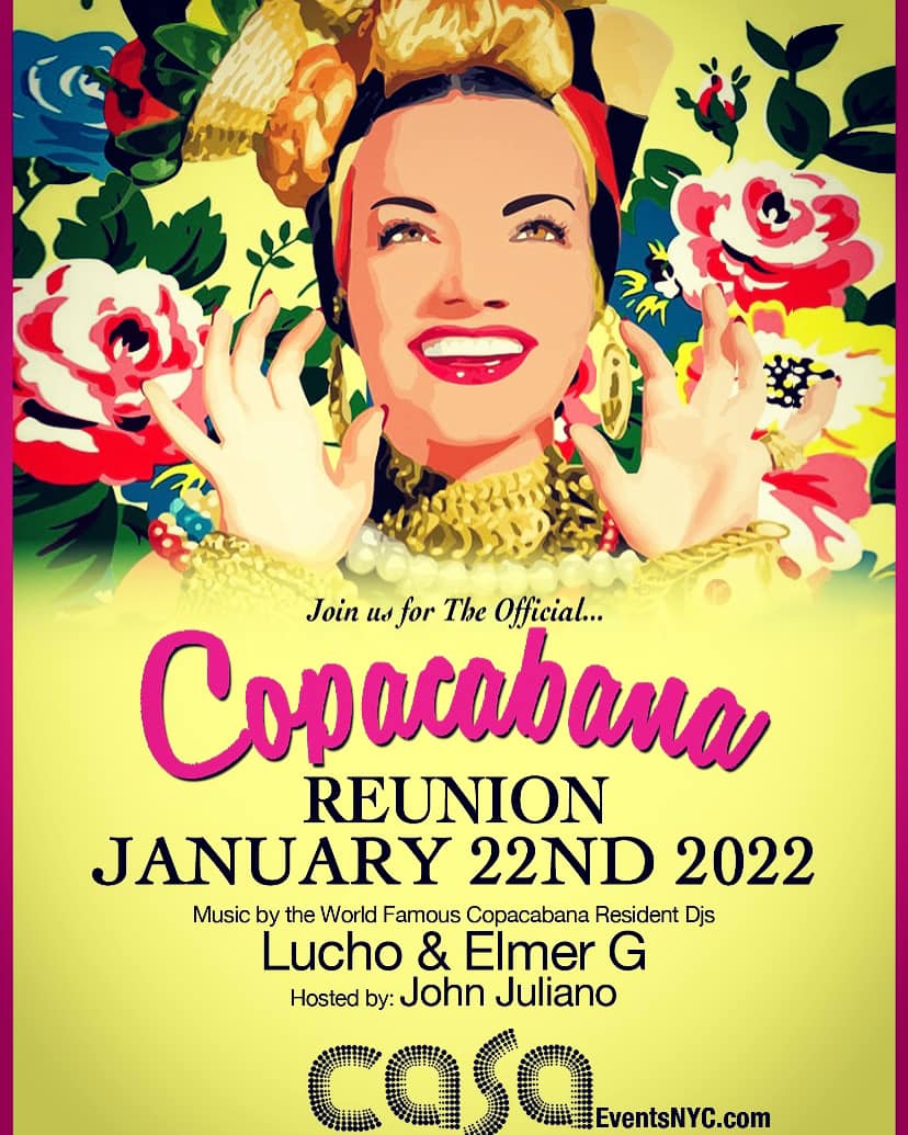 Official Copacabana Reunion hosted by Legendary Owner, John Juliano.