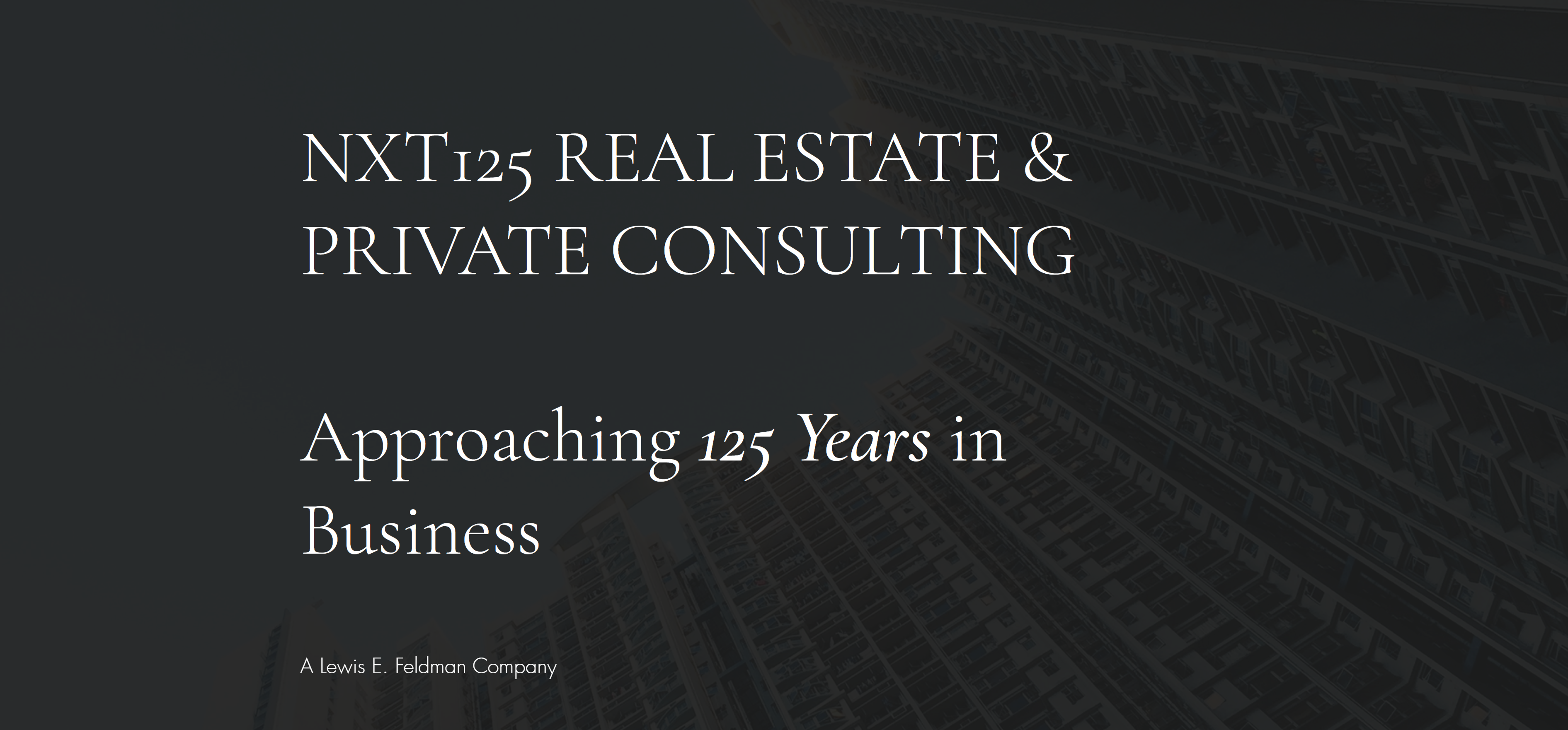 NXT125 Real Estate & Private Consulting on blendnewyork