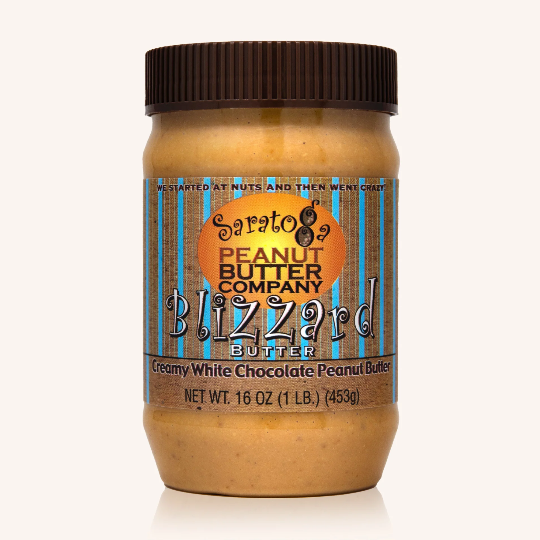 Blizzard Creamy White Chocolate Peanut Butter - Saratoga Peanut Butter Company