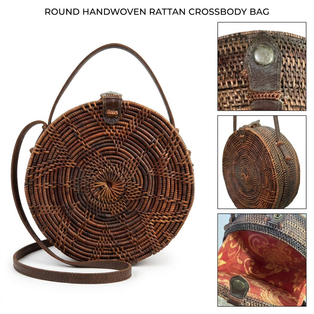 BOHO woven cross-body bag | pre-loved fashion & accessories