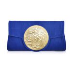 Le Icon clutch bag in Sapphire by Dareen Hakim